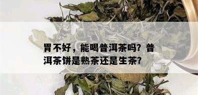 胃不好，能喝普洱茶吗？普洱茶饼是熟茶还是生茶？