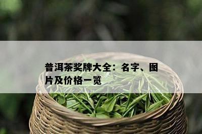 普洱茶奖牌大全：名字、图片及价格一览