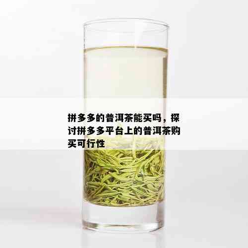 拼多多的普洱茶能买吗，探讨拼多多平台上的普洱茶购买可行性