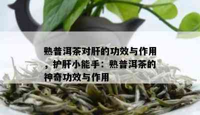 熟普洱茶对肝的功效与作用，护肝小能手：熟普洱茶的神奇功效与作用