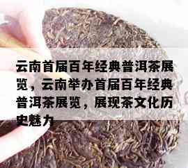 云南首届百年经典普洱茶展览，云南举办首届百年经典普洱茶展览，展现茶文化历史魅力