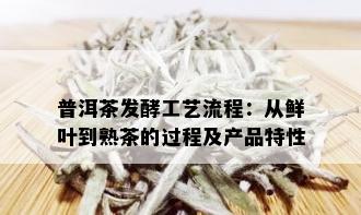 普洱茶发酵工艺流程：从鲜叶到熟茶的过程及产品特性