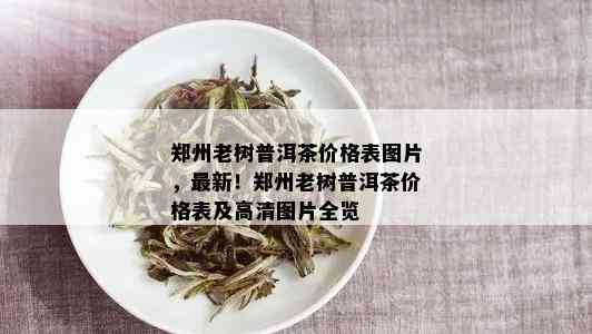 郑州老树普洱茶价格表图片，最新！郑州老树普洱茶价格表及高清图片全览