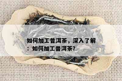 如何加工普洱茶，深入了解：如何加工普洱茶？