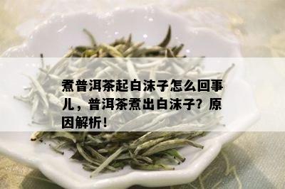 煮普洱茶起白沫子怎么回事儿，普洱茶煮出白沫子？原因解析！