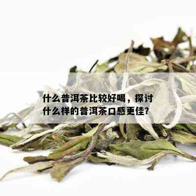 什么普洱茶比较好喝，探讨什么样的普洱茶口感更佳？