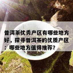 普洱茶优秀产区有哪些地方好，探寻普洱茶的优质产区：哪些地方值得推荐？