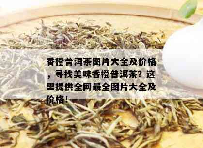 香橙普洱茶图片大全及价格，寻找美味香橙普洱茶？这里提供全网最全图片大全及价格！