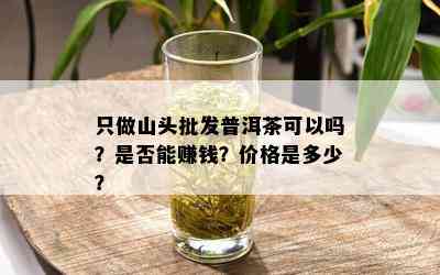 只做山头批发普洱茶可以吗？是否能赚钱？价格是多少？