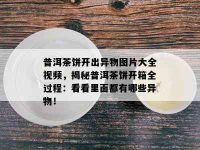 普洱茶饼开出异物图片大全视频，揭秘普洱茶饼开箱全过程：看看里面都有哪些异物！