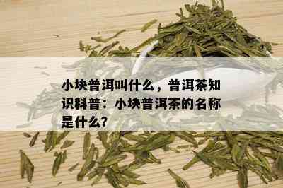 小块普洱叫什么，普洱茶知识科普：小块普洱茶的名称是什么？