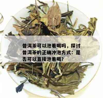 普洱茶可以泡着喝吗，探讨普洱茶的正确冲泡方式：是否可以直接泡着喝？