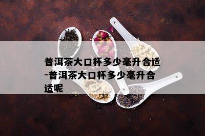 普洱茶大口杯多少毫升合适-普洱茶大口杯多少毫升合适呢