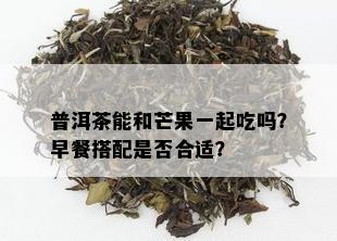 普洱茶能和芒果一起吃吗？早餐搭配是否合适？