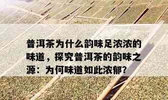 普洱茶为什么韵味足浓浓的味道，探究普洱茶的韵味之源：为何味道如此浓郁？