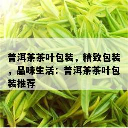 普洱茶茶叶包装，精致包装，品味生活：普洱茶茶叶包装推荐