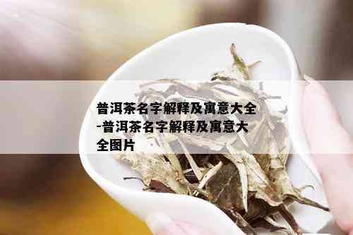 普洱茶名字解释及寓意大全-普洱茶名字解释及寓意大全图片