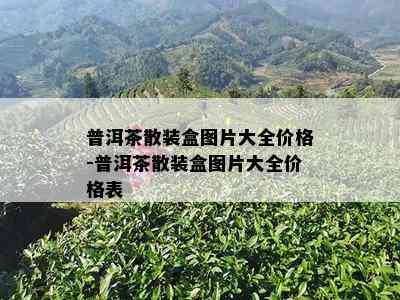 普洱茶散装盒图片大全价格-普洱茶散装盒图片大全价格表