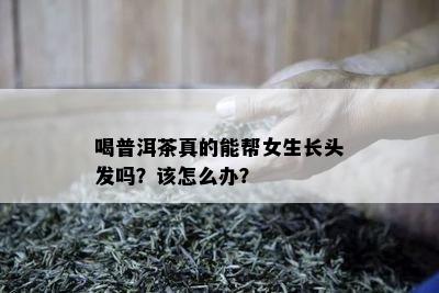 喝普洱茶真的能帮女生长头发吗？该怎么办？