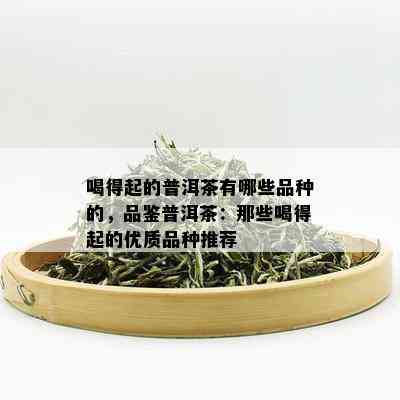 喝得起的普洱茶有哪些品种的，品鉴普洱茶：那些喝得起的优质品种推荐