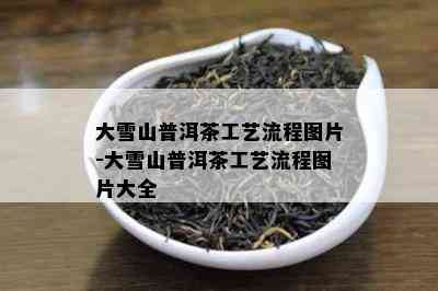 大雪山普洱茶工艺流程图片-大雪山普洱茶工艺流程图片大全