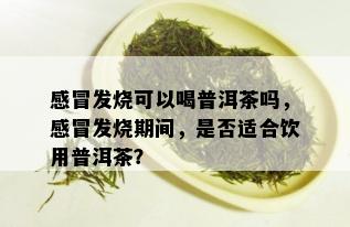 感冒发烧可以喝普洱茶吗，感冒发烧期间，是否适合饮用普洱茶？