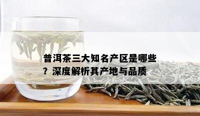 普洱茶三大知名产区是哪些？深度解析其产地与品质