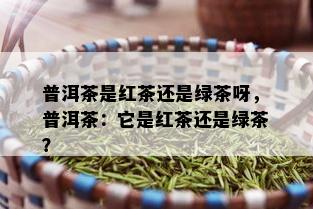 普洱茶是红茶还是绿茶呀，普洱茶：它是红茶还是绿茶？