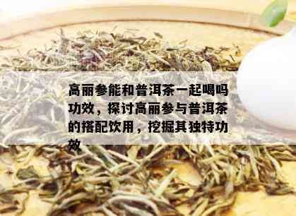 高丽参能和普洱茶一起喝吗功效，探讨高丽参与普洱茶的搭配饮用，挖掘其独特功效