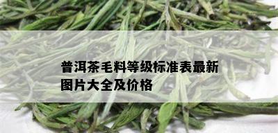 普洱茶毛料等级标准表最新图片大全及价格