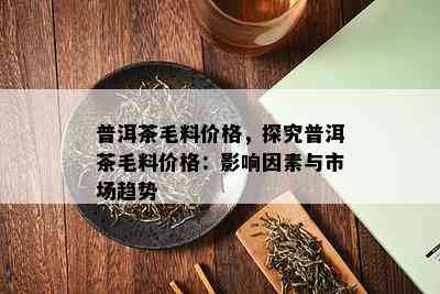 普洱茶毛料价格，探究普洱茶毛料价格：影响因素与市场趋势