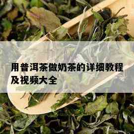 用普洱茶做奶茶的详细教程及视频大全