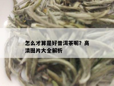 怎么才算是好普洱茶呢？高清图片大全解析