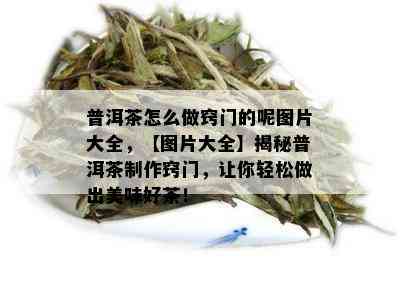 普洱茶怎么做窍门的呢图片大全，【图片大全】揭秘普洱茶制作窍门，让你轻松做出美味好茶！