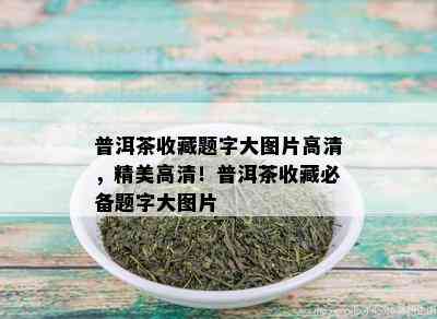 普洱茶收藏题字大图片高清，精美高清！普洱茶收藏必备题字大图片