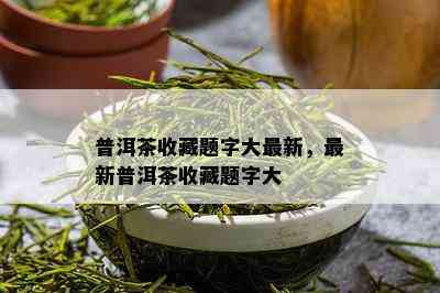 普洱茶收藏题字大最新，最新普洱茶收藏题字大