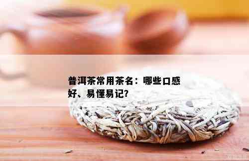 普洱茶常用茶名：哪些口感好、易懂易记？