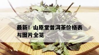 最新！山原堂普洱茶价格表与图片全览