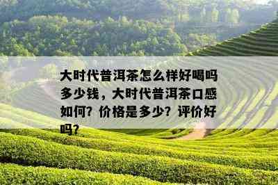 大时代普洱茶怎么样好喝吗多少钱，大时代普洱茶口感如何？价格是多少？评价好吗？