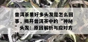 普洱茶里好多头发是怎么回事，揭开普洱茶中的“神秘”头发：原因解析与应对方法