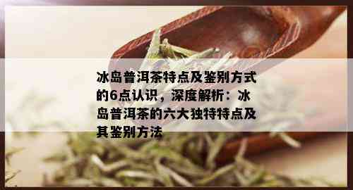 冰岛普洱茶特点及鉴别方式的6点认识，深度解析：冰岛普洱茶的六大独特特点及其鉴别方法