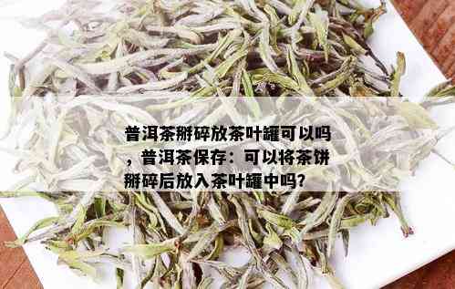 普洱茶掰碎放茶叶罐可以吗，普洱茶保存：可以将茶饼掰碎后放入茶叶罐中吗？