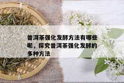 普洱茶强化发酵方法有哪些呢，探究普洱茶强化发酵的多种方法