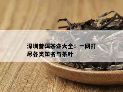 深圳普洱茶企大全：一网打尽各类知名与茶叶