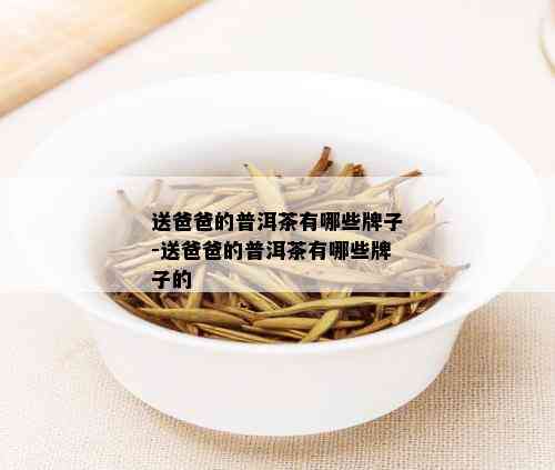 送爸爸的普洱茶有哪些牌子-送爸爸的普洱茶有哪些牌子的