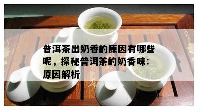 普洱茶出奶香的原因有哪些呢，探秘普洱茶的奶香味：原因解析