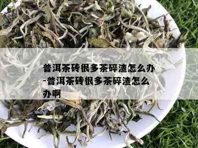 普洱茶砖很多茶碎渣怎么办-普洱茶砖很多茶碎渣怎么办啊