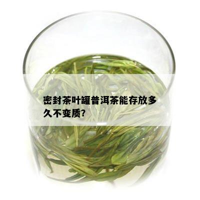 密封茶叶罐普洱茶能存放多久不变质？