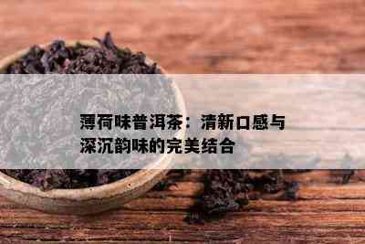 薄荷味普洱茶：清新口感与深沉韵味的完美结合