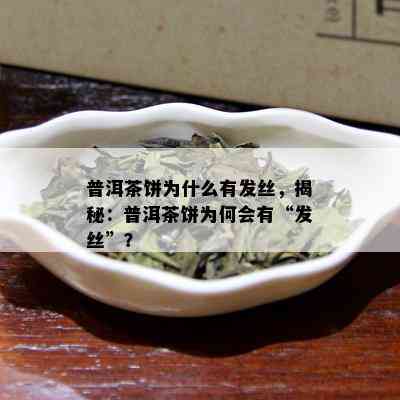 普洱茶饼为什么有发丝，揭秘：普洱茶饼为何会有“发丝”？